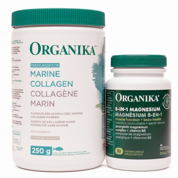 DEAL: Organika Marine Collagen + 8-in-1 Magnesium = Joint Pain, Arthritis Relief - Picture 1 of 5